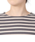 COTTON LOURD WIDE BOAT NECK BASQUE シャツ B249SMOKExWHEAT