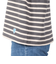 COTTON LOURD WIDE BOAT NECK BASQUE シャツ B249SMOKExWHEAT