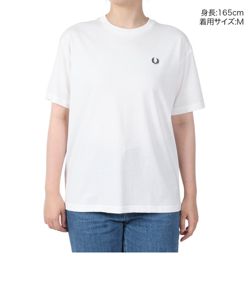 フレッドペリー　白 半袖Tシャツ　新品 フレッドペリー（FRED PERRY）クルーネック 半袖Tシャツ G1142