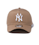 ニューエラ（NEW ERA）キャップ 940 A-Frame ニューヨーク・ヤンキース カーキ×ホワイト 茶色 14525035 サイズ調整可 日除け対策