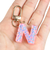 ミニ イニシャル キーホルダー N IS050 PK N