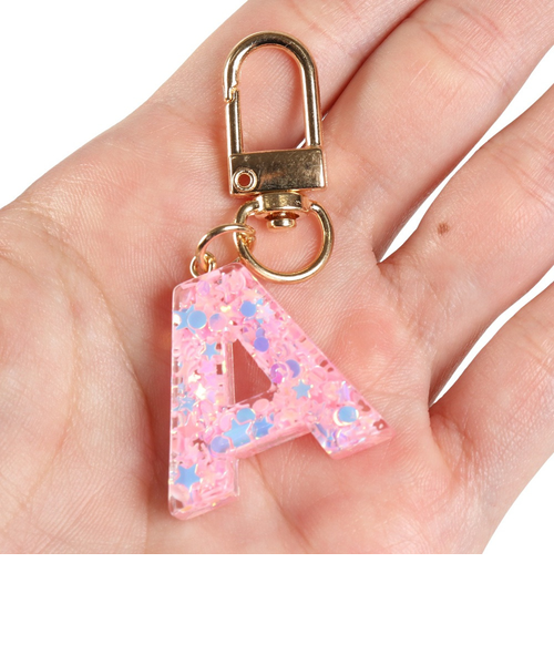 ミニ イニシャル キーホルダー A IS050 PK A｜スーパースポーツ