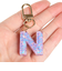 ミニ イニシャル キーホルダー N IS050 PU N