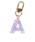 ミニ イニシャル キーホルダー A IS050 PU A