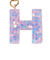ミニ イニシャル キーホルダー H IS050 PU H