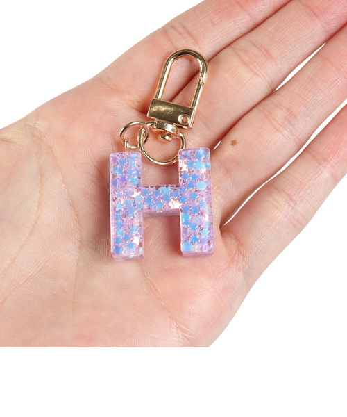 【 H 】 イニシャルキーホルダー ミニ イニシャル キーホルダー H IS050 PU H｜スーパースポーツ