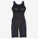 スピード（SPEEDO）フィットネス水着 レディース 水泳 クラッシュドットルースンニースキン 黒×青 M-LLサイズ SFW12563 KB オールインワン…