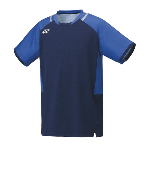 【★週末セール！★】HYDROGEN テニスウェア Sサイズ 青　黒　メンズ ヨネックス（YONEX）テニスウェア メンズゲームシャツ 10634-066