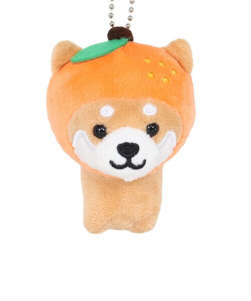 旅するマメしば キーホルダー みかん TMR001 柴犬 グッズ ボール