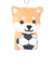 旅するマメしば キーホルダー サッカー TMR006 柴犬  グッズ ボールチェーン ストラップ