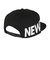 ニューエラ（NEW ERA）帽子 キャップ 9FIFTY Essential ワードマークロゴ 黒 Mサイズ 14667812  サイズ調整可 日差し対策