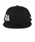 ニューエラ（NEW ERA）帽子 キャップ 9FIFTY Essential ワードマークロゴ 黒 Mサイズ 14667812  サイズ調整可 日差し対策