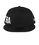 ニューエラ（NEW ERA）帽子 キャップ 9FIFTY Essential ワードマークロゴ 黒 Mサイズ 14667812  サイズ調整可 日差し対策
