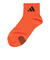アディダス（adidas）ソックス 靴下 ２足組 SS-Sサイズ(19-23cm) オレンジ/青 ODW34-KK8117 子供用 二足セット ショート丈