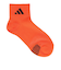 アディダス（adidas）ソックス 靴下 ２足組 SS-Sサイズ(19-23cm) オレンジ/青 ODW34-KK8117 子供用 二足セット ショート丈