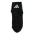 アディダス（adidas）ソックス 靴下 ２足組 SS-Sサイズ(19-23cm) 黒/紺 ODW31-KK8079子供用 2足セット ショート丈