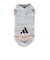 アディダス（adidas）ソックス 靴下 ２足組 SS-Sサイズ(19-23cm) グレー/黒 ODW30-KK8078子供用 2足セット スニーカー丈