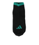 アディダス（adidas）ソックス 靴下 ２足組 SS-Sサイズ(19-23cm) 黒/赤 ODW29-KK8077 子供用 ２足セット ショート丈