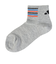 アディダス（adidas）ソックス 靴下 ２足組 SS-Sサイズ(19-23cm) グレー/黒ODW28-KK8076 子供用 ２足セット ショート丈