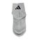 アディダス（adidas）ソックス 靴下 ２足組 SS-Sサイズ(19-23cm) グレー/黒ODW28-KK8076 子供用 ２足セット ショート丈