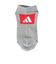 アディダス（adidas）ソックス 靴下 ２足組 SS-Sサイズ(19-23cm) グレー/黒 ODW24-KK8072 子供用 ２足セット スニーカー丈