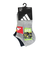 アディダス（adidas）ソックス 靴下 ２足組 SS-Sサイズ(19-23cm) グレー/黒 ODW24-KK8072 子供用 ２足セット スニーカー丈