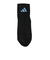 アディダス（adidas）ソックス 靴下 ２足組 SS-Sサイズ(19-23cm) 黒/黄 ODW32-KK8080 子供用 2足セット ショート丈