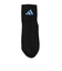 アディダス（adidas）ソックス 靴下 ２足組 SS-Sサイズ(19-23cm) 黒/黄 ODW32-KK8080 子供用 2足セット ショート丈