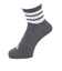 アディダス（adidas）ソックス 靴下 1P 3STSOCKSGREY OEI19-KL0878