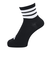 アディダス（adidas）ソックス 靴下 1P 3STSOCKSBLACK ODV85-KK8033