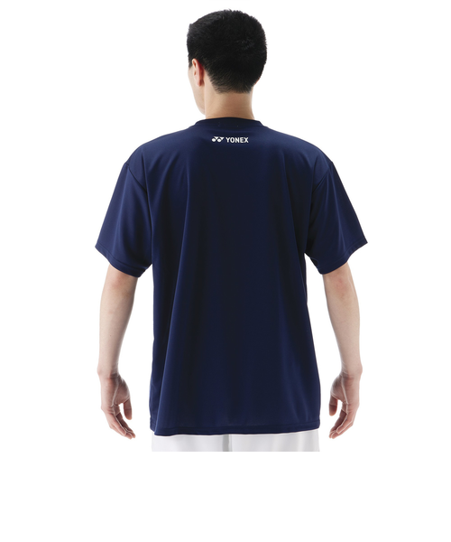 【★週末セール！★】HYDROGEN テニスウェア Sサイズ 青　黒　メンズ ヨネックス（YONEX）テニスウェア メンズゲームシャツ 10634-066
