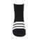 アディダス（adidas）ソックス 靴下 2足組 2P SOCKSSOCKSBLACK 黒/グレー Sサイズ(23-25cm) ODW21-KK8069 ショ…