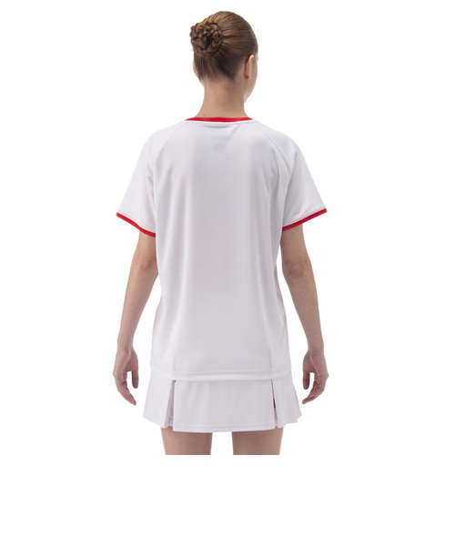 新品・未使用品　YONEX　テニス・バドミントンシャツ　２０８９３(011)　M YONEX ヨネックス ゲームシャツ 20893 レディース 2025SS