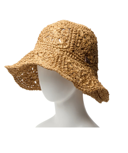 帽子 new era crochet knit paper hat beige New Era หมวกรุ่น New Era Paper Crochet Hat Bucket 01 Cap
