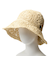 ニューエラ（NEW ERA）帽子 ハット アドベンチャー ワイドブリム Paper Crochet Hat ライトベージュ S-Mサイズ(57-59cm) 1…