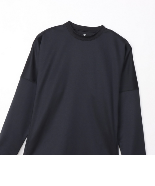 チャンピオン（CHAMPION）リカバリーウェア RECOVERY 長袖 Tシャツ 黒