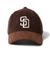 ニューエラ（NEW ERA）帽子 キャップ 9TWENTY Corduroy コーデュロイ サンディエゴ・パドレス 茶色 Mサイズ 14668027
