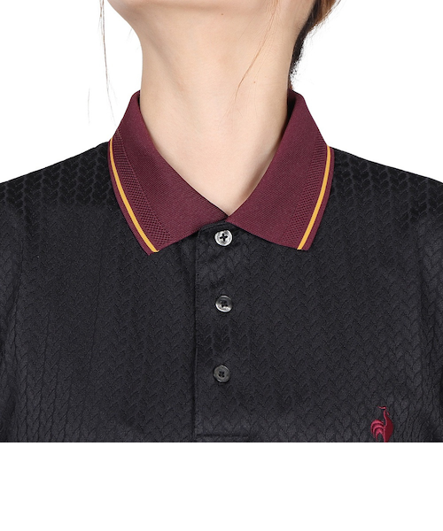 ルコックスポルティフ（lecoqsportif）ジャガード半袖ポロシャツ