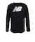 ニューバランス（new balance）スポーツロゴ長袖Tシャツ AMT53405BK