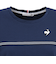 ルコックスポルティフ（lecoqsportif）テニスウェア 半袖ゲームシャツ LN5FHT20L NV00