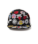 ニューエラ（NEW ERA）帽子 9FIFTY Team Logo Allover NBA キャップ 黒 S-Mサイズ 14667798