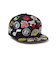 ニューエラ（NEW ERA）帽子 9FIFTY Team Logo Allover NBA キャップ 黒 S-Mサイズ 14667798