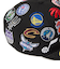 ニューエラ（NEW ERA）帽子 9FIFTY Team Logo Allover NBA キャップ 黒 S-Mサイズ 14667798