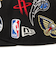 ニューエラ（NEW ERA）帽子 9FIFTY Team Logo Allover NBA キャップ 黒 S-Mサイズ 14667798