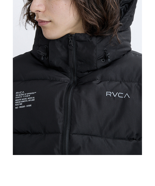 ルーカ（RVCA）バックプリント パファー ジャケット BF042760 BLK
