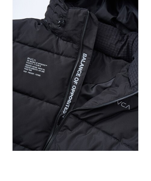 ルーカ（RVCA）バックプリント パファー ジャケット BF042760 BLK
