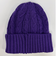 ヤックパック（YAK PAK）ニットキャップ ケーブルリブカフワッチ 紫 YAK-FGL-25F002 PUL 帽子 ニット帽 防寒