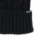 ヤックパック（YAK PAK）ニットキャップ ケーブルリブカフワッチ 黒 YAK-FGL-25F002 BLK 帽子 ニット帽 防寒