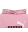 プーマ（PUMA）ジュニア ガールズ ESS 2カラー NO.1 ロゴ ショート レングス フーディ 687789 65 PNK