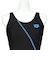 アリーナ（ARENA）フィットネス水着 アクアエクサ フィットネスワンピーススパッツ ブラック×ブルー S-3Lサイズ AS5SWF02L BKBL